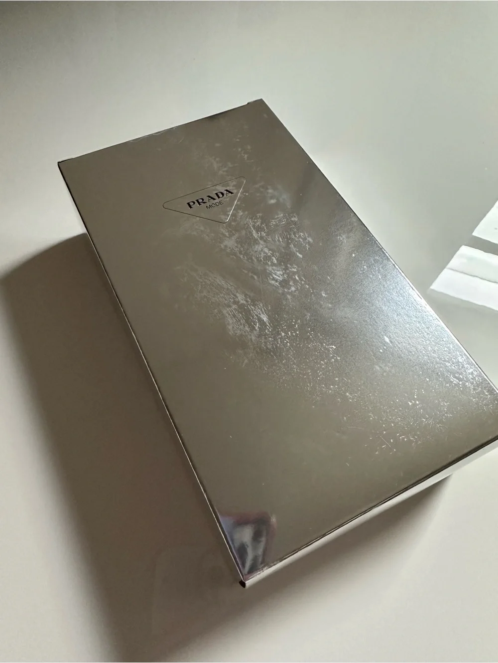 Prada Silver Reflective box